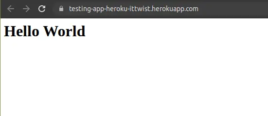 Deploy flask app to Heroku - Final Live